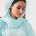 Aqua Georgette Hijab